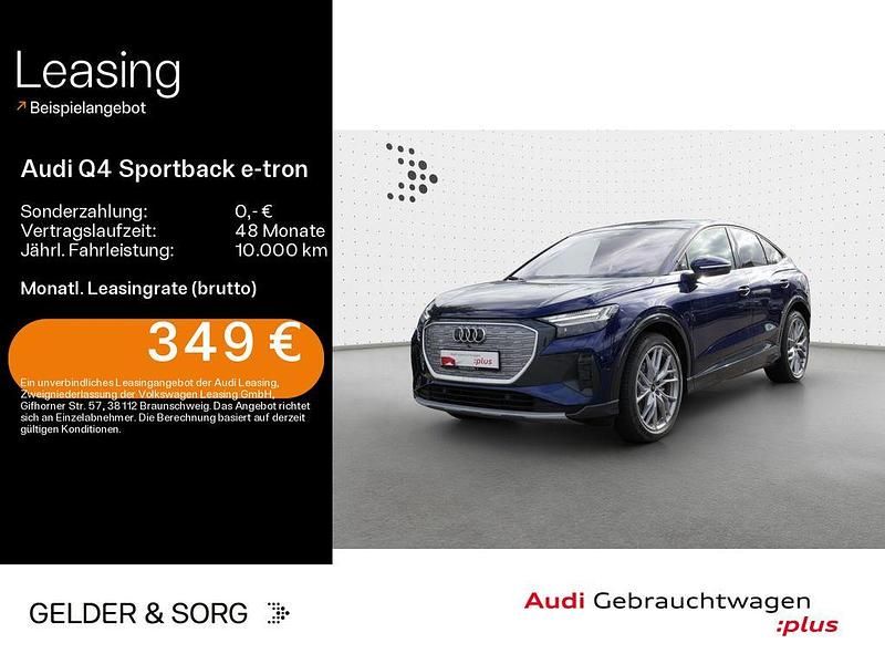 Blau Gebraucht 2025 Audi Q4 Sportback e-tron S-Line SUV | 42.280 € - Bild 1/4
