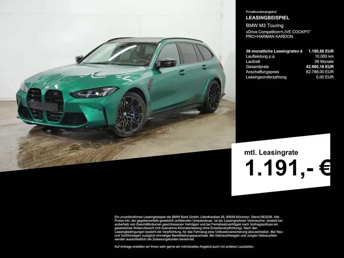 Gebraucht BMW M3 Competition Edition 530 PS (389 kW) 2025 Grün Kombi