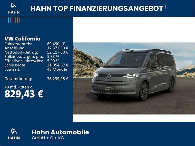Neu VW California Beach 150 PS (110 kW) 2026 Grau Van