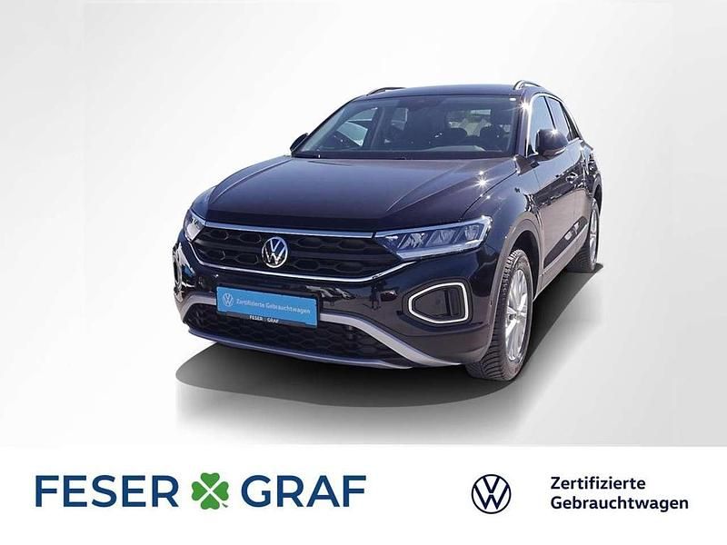 Schwarz Gebraucht 2024 VW T-Roc Life SUV | 21.740 € (Guter Preis) - Bild 1/2