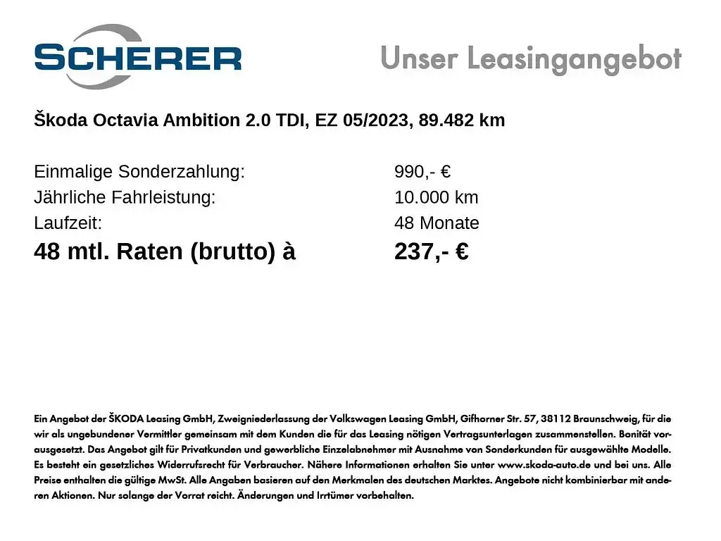 Gebraucht Skoda Octavia Ambition 116 PS (85 kW) 2023 Blackmagic perleffekt Kombi