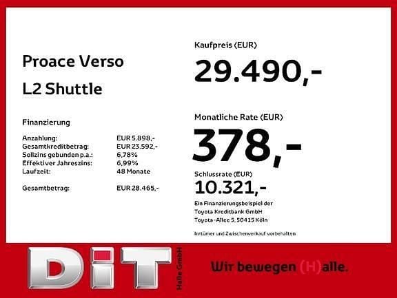 Gebraucht Toyota Proace Verso Comfort 177 PS (130 kW) 2021 Schwarz Kombi