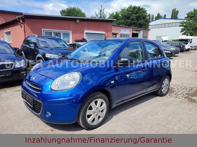 Blau Gebraucht 2013 Nissan Micra Tekna Kleinwagen | 6.999 € (Fairer Preis) - Bild 1/4