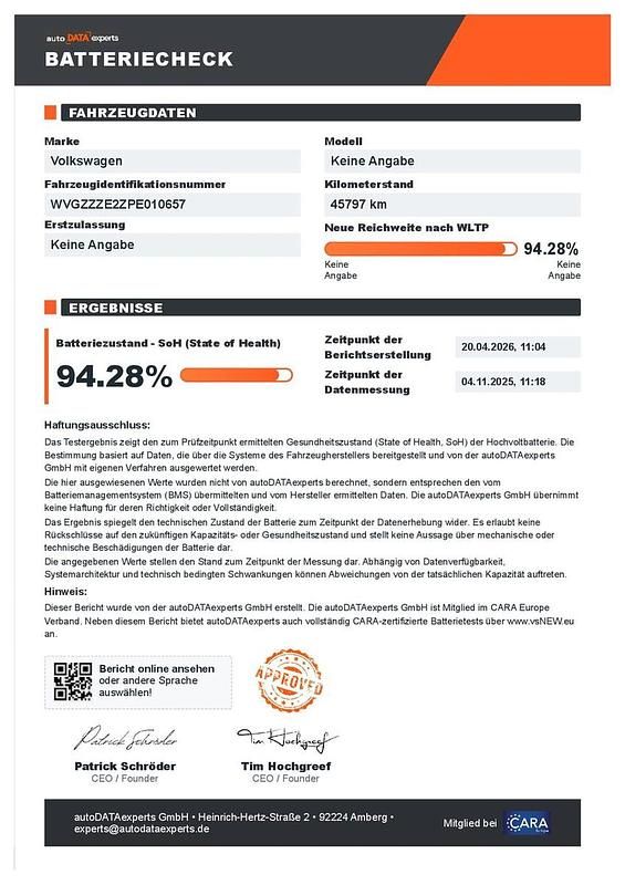 Second-hand VW ID.4 Pro Performance 210 kW (286 CP) 2022 Roșu SUV