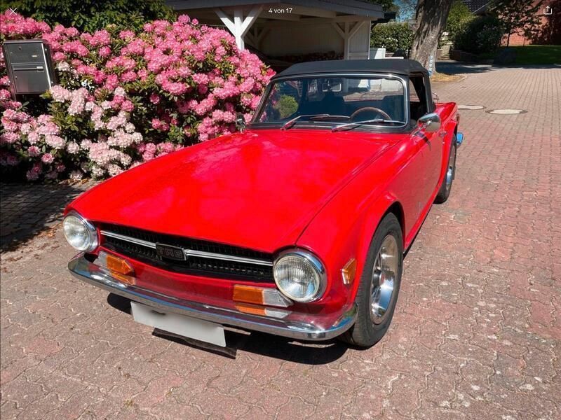 Rot Gebraucht 1971 Triumph TR6 Cabrio | 22.966 € - Bild 1/4