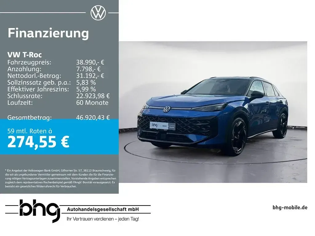 Gebraucht VW T-Roc Cabriolet R-line 150 PS (110 kW) 2026 SUV