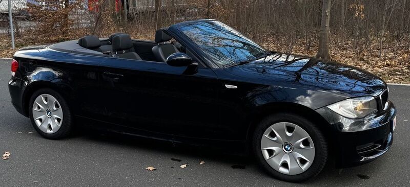 Schwarz Gebraucht 2008 BMW 118 Cabriolet Cabrio | 5.999 € (Guter Preis) - Bild 1/4