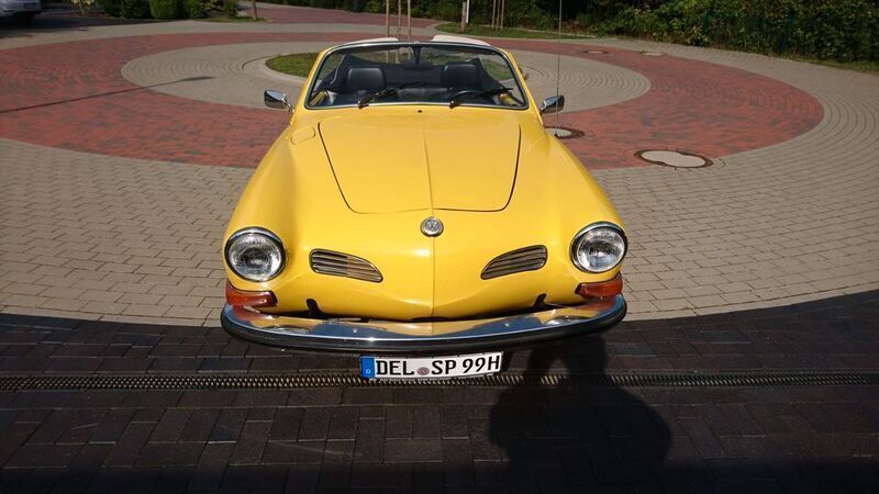 Gelb Gebraucht 1973 VW Karmann Ghia Karmann Cabrio | 30.000 € - Bild 1/4
