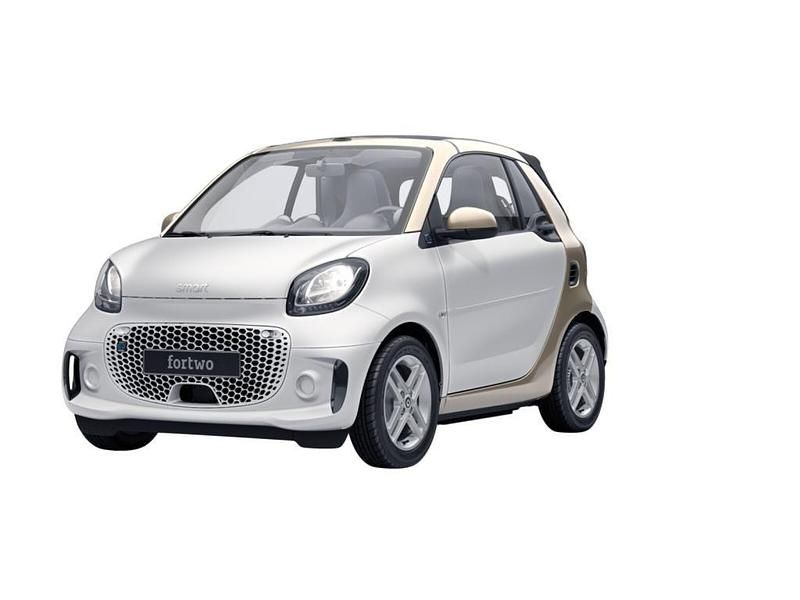 Moon white (matt) Gebraucht 2021 Smart ForTwo Electric Drive Cabrio | 5.900 € - Bild 1/4
