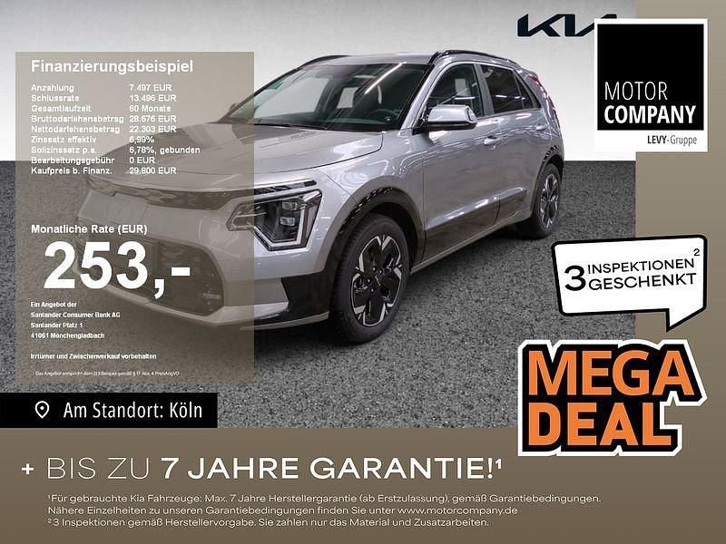 (klg) stahlgrau met. Gebraucht 2024 Kia e-Niro Inspiration SUV | 29.800 € (Fairer Preis) - Bild 1/4