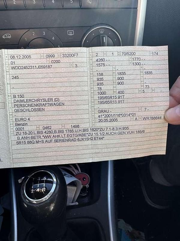 Usata Mercedes B150 95 CV (69 kW) 2005 Monovolume