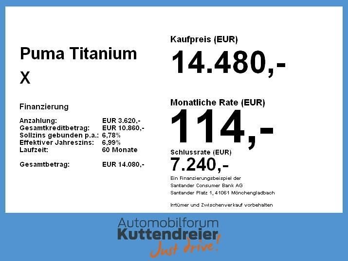 Gebraucht Ford Puma Titanium X 125 PS (91 kW) 2021 Dynamicblau metallic SUV