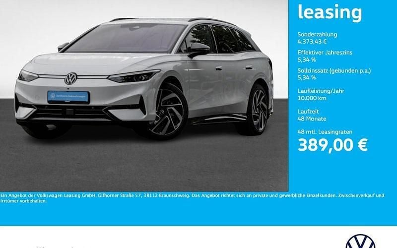 Gletscherweiß metallic Gebraucht 2024 VW ID.7 Pro Limousine | 45.277 € (Fairer Preis) - Bild 1/4
