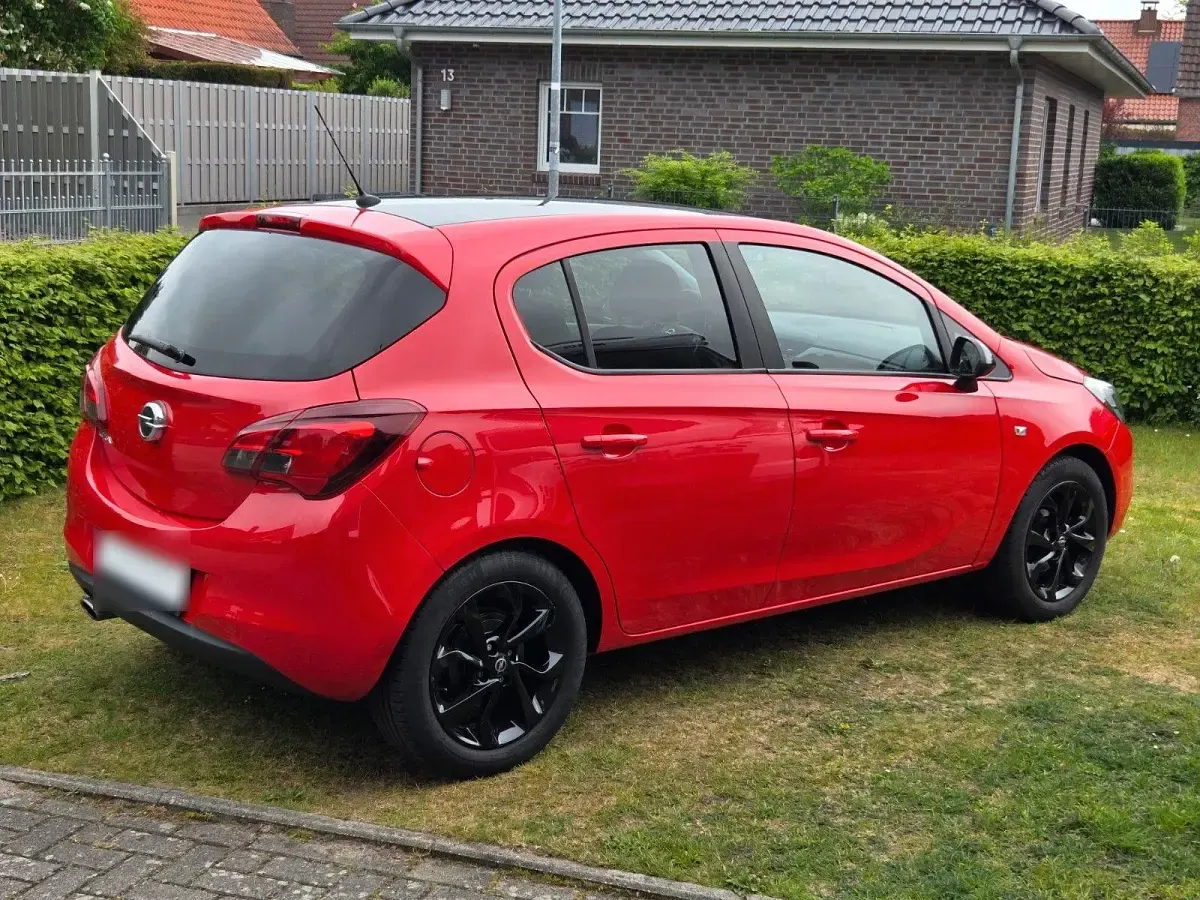Używany Opel Corsa Edition 90 KM (66 kW) 2017 Czerwony Hatchback