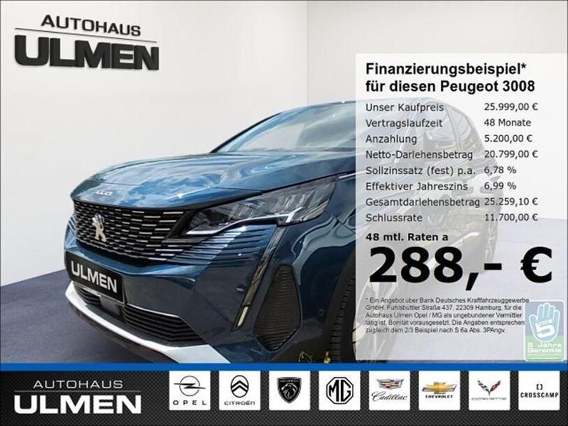 Blau Gebraucht 2022 Peugeot 3008 Allure SUV | 25.999 € (Fairer Preis) - Bild 1/4