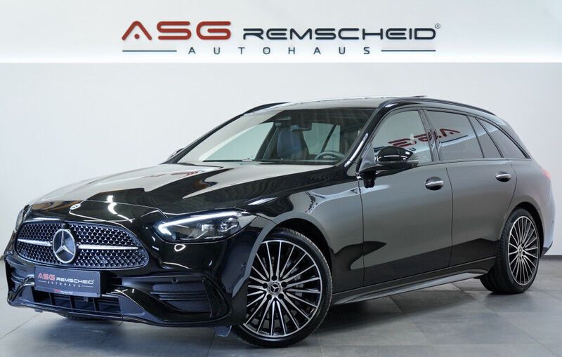 Schwarz Gebraucht 2024 Mercedes C300 AMG line Kombi | 55.990 € - Bild 1/3
