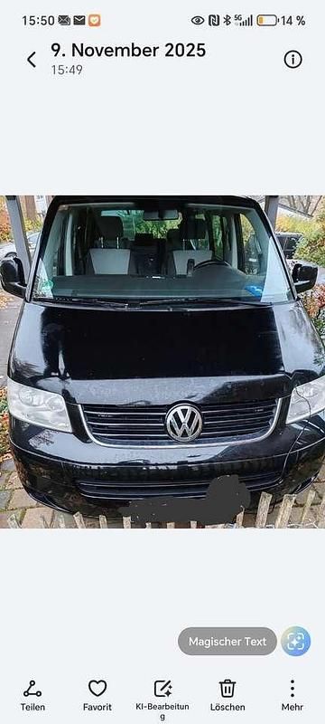 Schwarz Gebraucht 2008 VW T5 Startline Van | 16.000 € - Bild 1/4
