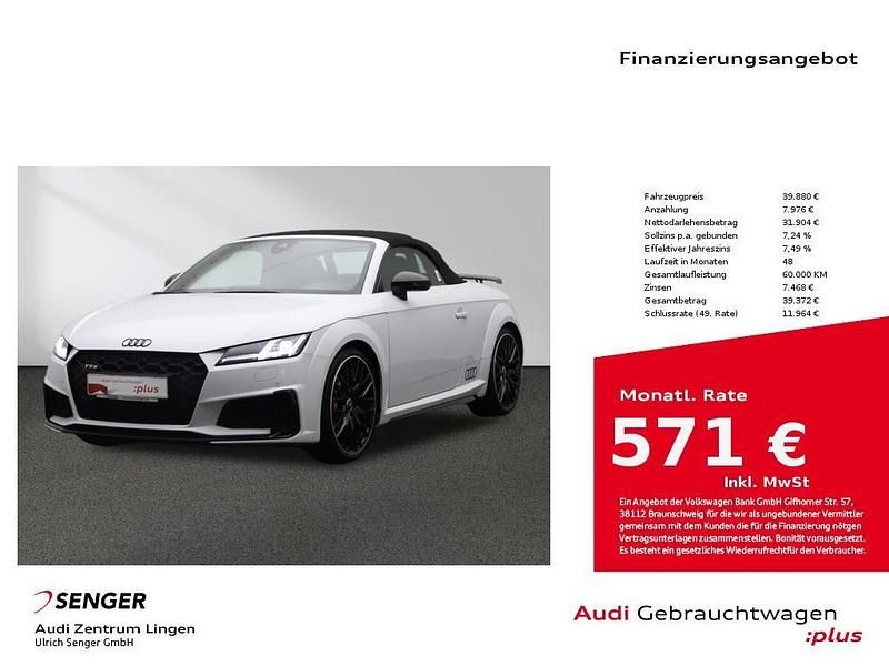 Gletscherweiß metallic Gebraucht 2021 Audi TT Roadster Competition Cabrio | 39.880 € (Guter Preis) - Bild 1/4