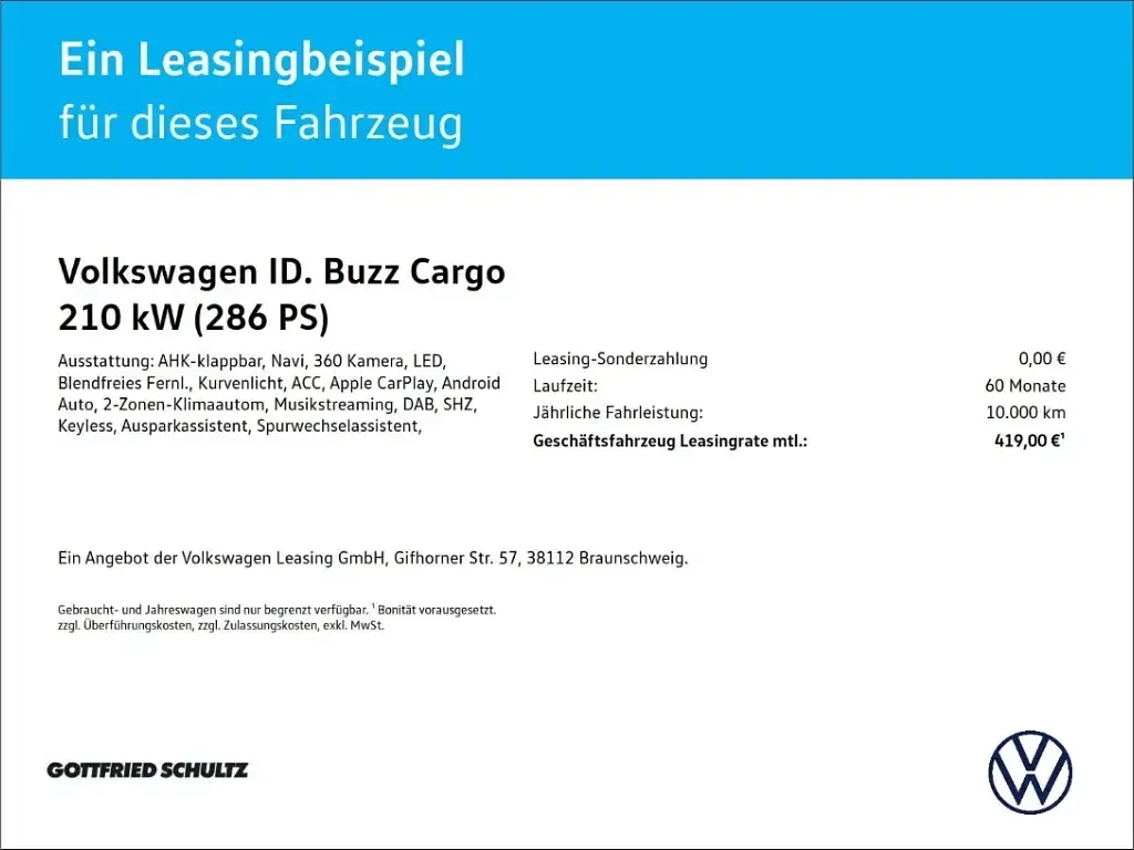 Neu VW ID. Buzz Pro 210 kW (286 PS) 2026 Weiss Van / Kleinbus