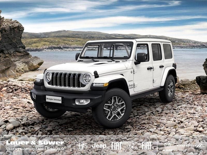 Weiß Neu 2025 Jeep Wrangler Sahara SUV | 65.900 € (Fairer Preis) - Bild 1/4