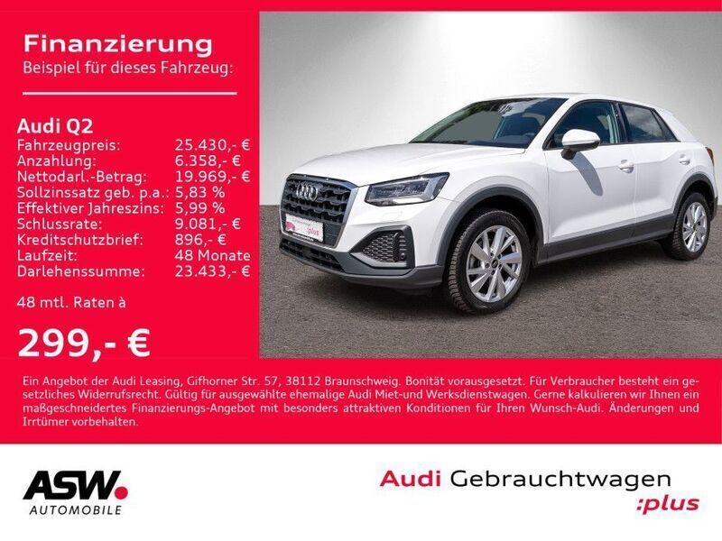 Ibisweiß Gebraucht 2023 Audi Q2 Comfort SUV | 25.430 € (Fairer Preis) - Bild 1/4