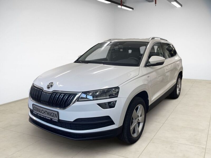 Candyweiss Gebraucht 2020 Skoda Karoq Soleil SUV | 21.460 € (Fairer Preis) - Bild 1/4