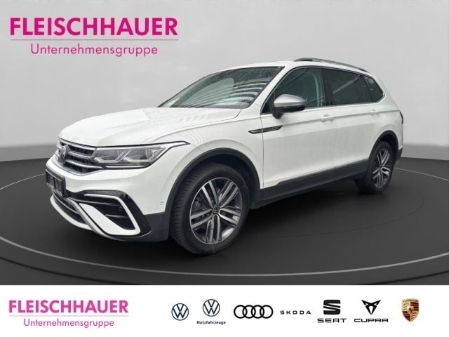 Weiss Gebraucht 2022 VW Tiguan Allspace Elegance SUV | 34.980 € (Superpreis) - Bild 1/4