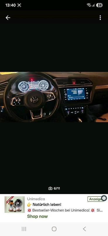 Gebraucht VW Tiguan R-line 239 PS (175 kW) 2017 Rot SUV