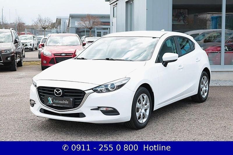 Gebraucht Mazda 3 Prime-Line 101 PS (74 kW) 2018 Weiß Limousine