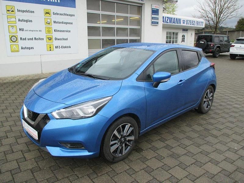 Gebraucht Nissan Micra Acenta 90 PS (66 kW) 2018 Blau Kleinwagen