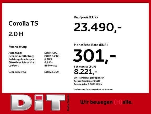 Schneeweiß Gebraucht 2021 Toyota Corolla Team Kombi | 23.490 € (Guter Preis) - Bild 1/1