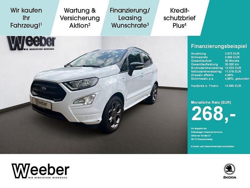 Frostweiß (metallic) Gebraucht 2019 Ford Ecosport ST-Line SUV | 14.690 € (Fairer Preis) - Bild 1/4