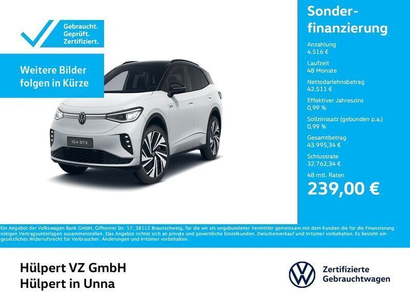 Weiß Gebraucht 2024 VW ID.4 GTX SUV | 47.027 € (Etwas zu teuer) - Bild 1/3