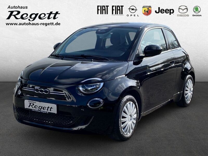 Onyx schwarz) (schwarz Gebraucht 2022 Fiat 500e Icon Kleinwagen | 19.990 € (Fairer Preis) - Bild 1/4