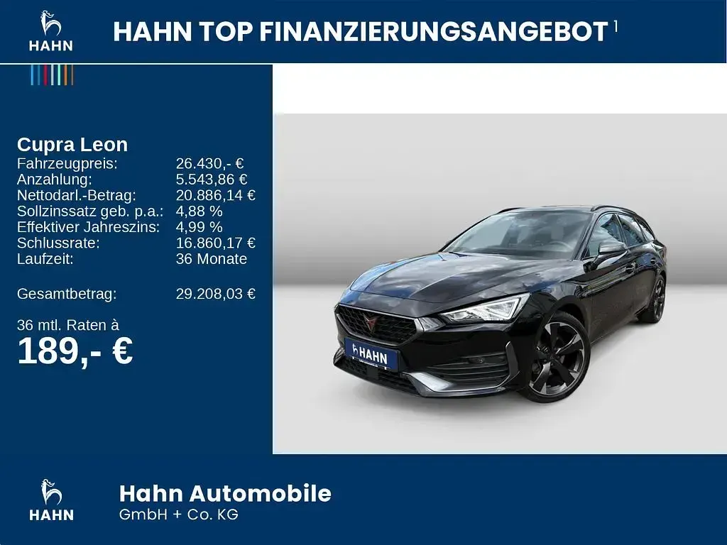 Brugt Cupra Leon 150 HK (110 kW) 2023 Sort Stationcar
