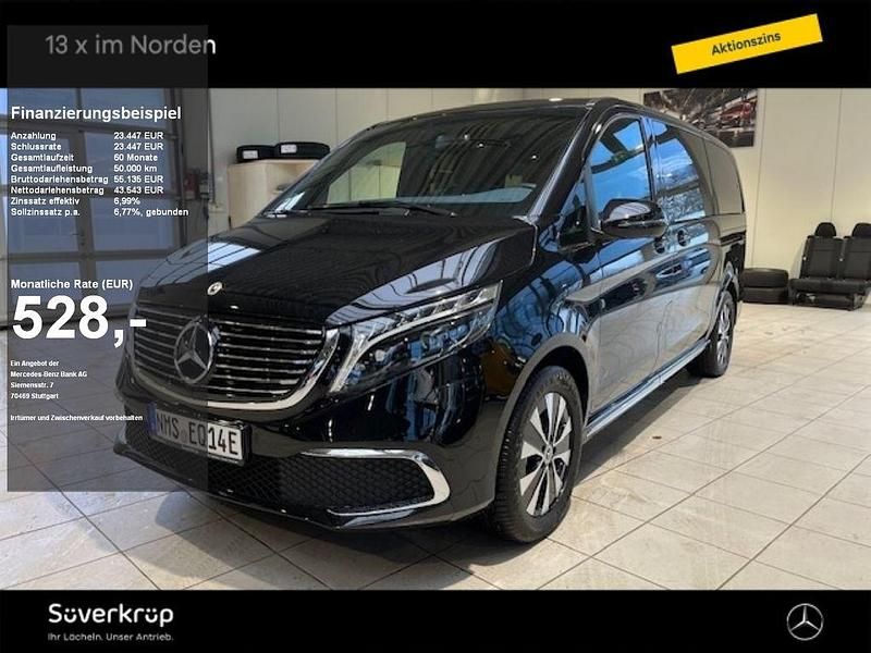 Obsidianschwarz Gebraucht 2022 Mercedes EQV300 Avantgarde Van / Kleinbus | 66.990 € - Bild 1/4