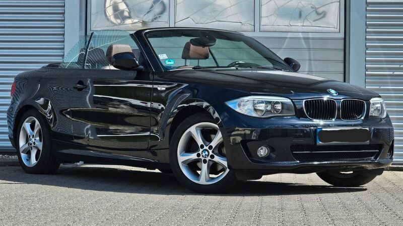 Schwarz Gebraucht 2012 BMW 118 Cabriolet Advantage Cabrio | 8.480 € (Guter Preis) - Bild 1/4