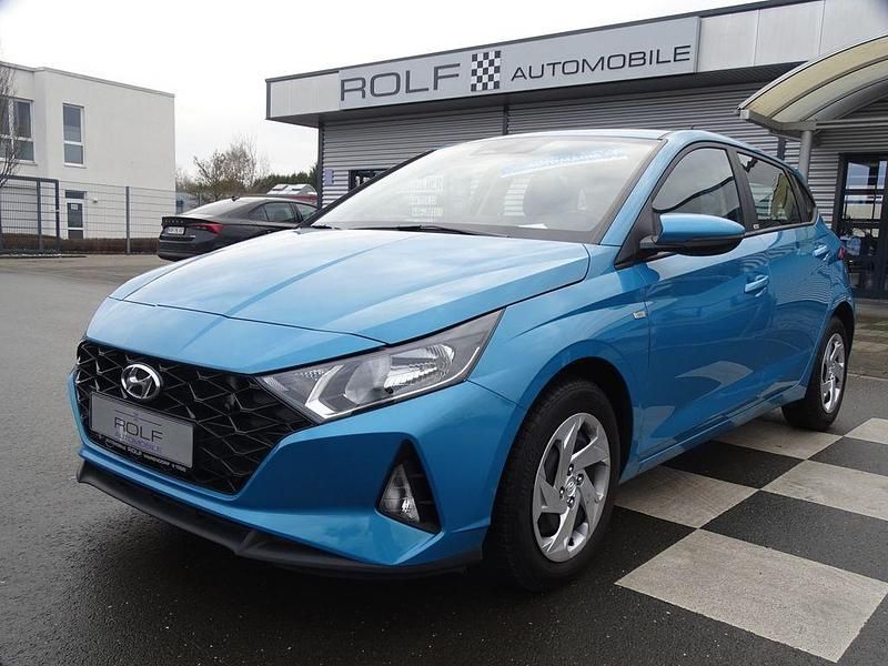 Gebraucht Hyundai i20 Select 101 PS (74 kW) 2021 Blau aqua turquoise / met (metallic) Limousine
