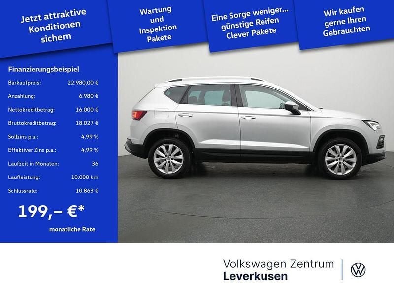 Gebraucht Seat Ateca Style 150 PS (110 kW) 2023 Silber / reflex silber (metallic) SUV