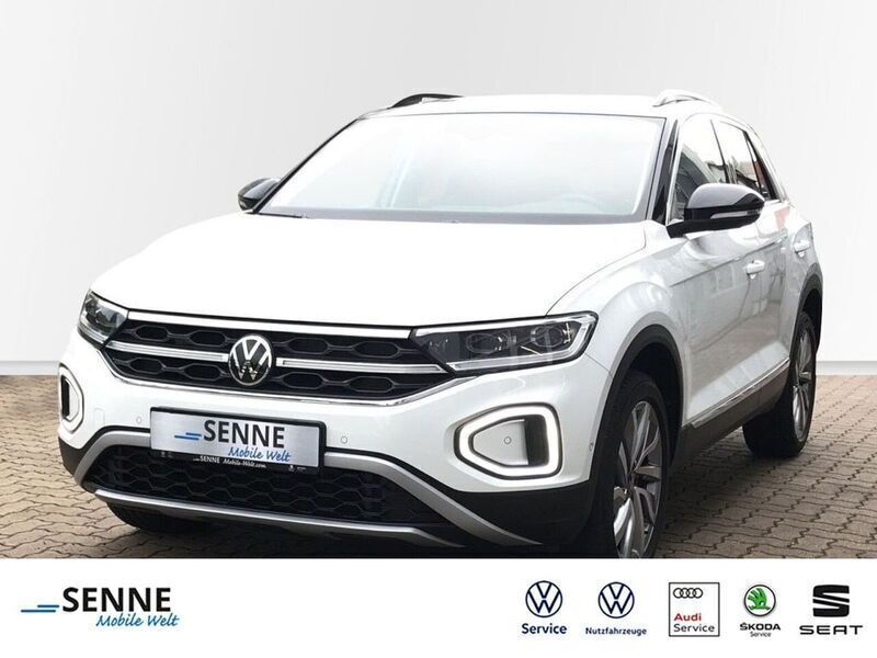 Weiß (pure whitedeep black perle Gebraucht 2022 VW T-Roc Style SUV | 28.650 € (Teuer) - Bild 1/4