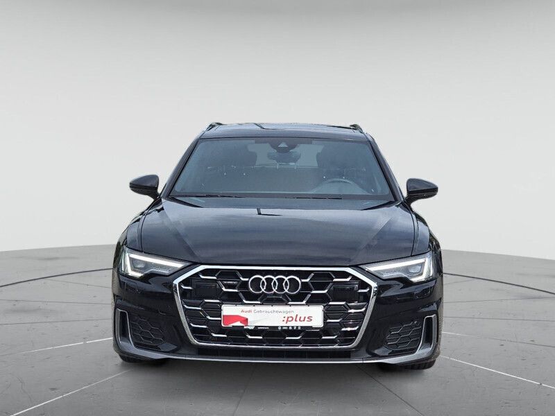 Mythosschwarz metallic Gebraucht 2024 Audi A6 S-Line Kombi | 52.879 € - Bild 1/4