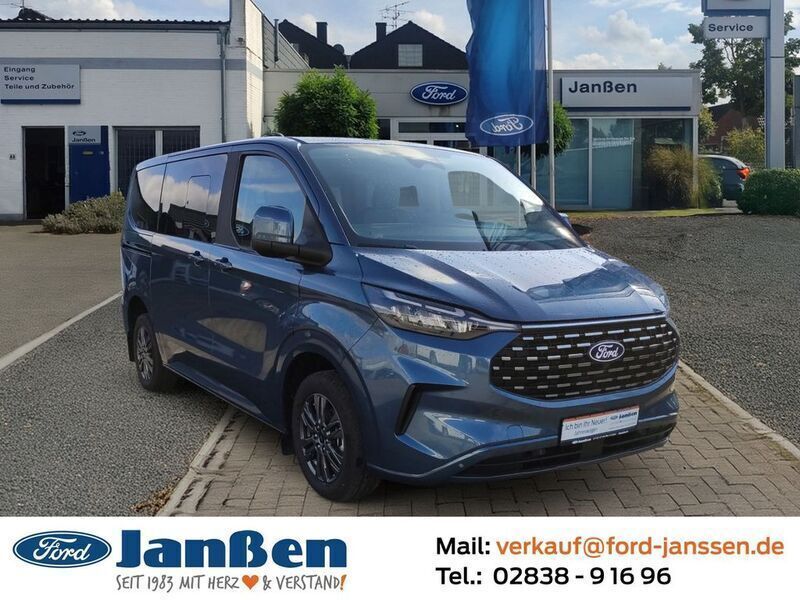Blau Neu 2024 Ford Tourneo Custom Titanium Van / Kleinbus | 58.950 € (Etwas zu teuer) - Bild 1/4