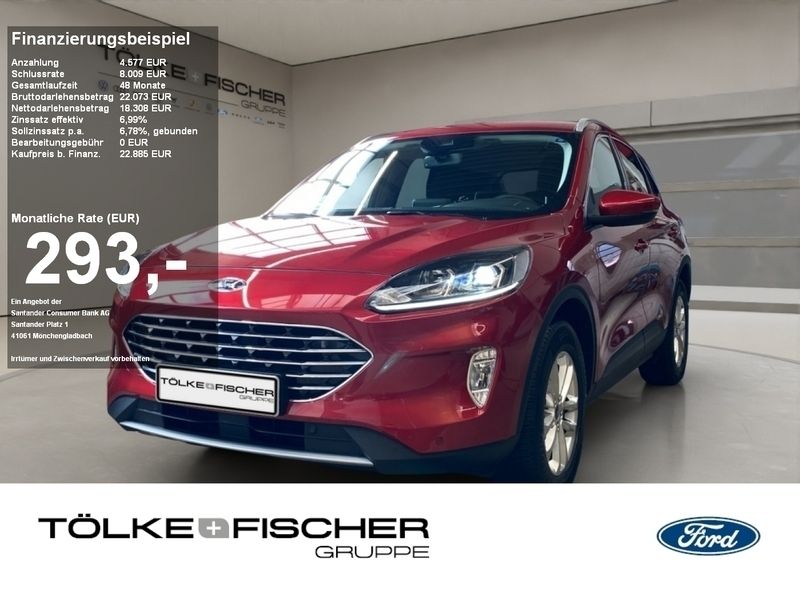 Lucid rot (metallic) Gebraucht 2021 Ford Kuga Titanium SUV | 20.989 € (Superpreis) - Bild 1/4