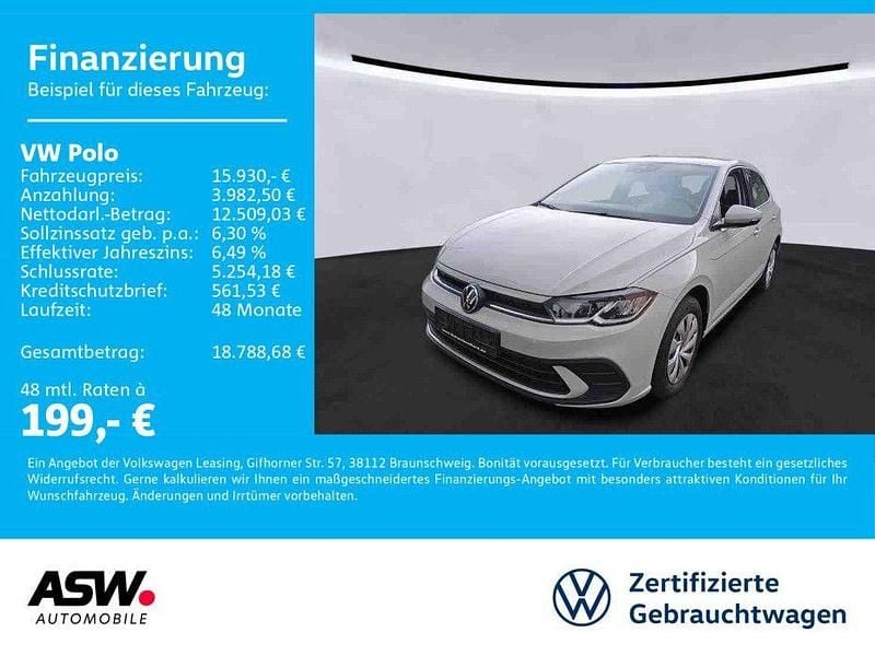 Ascotgrau Gebraucht 2023 VW Polo Life Limousine | 15.930 € (Guter Preis) - Bild 1/3