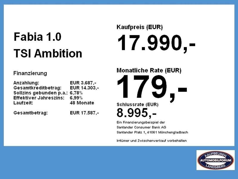 Schwarzmagic Gebraucht 2024 Skoda Fabia Ambition Limousine | 17.990 € (Guter Preis) - Bild 1/1