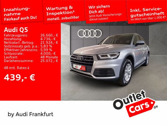 Florettsilber metallic Gebraucht 2019 Audi Q5 Performance SUV | 26.660 € (Superpreis) - Bild 1/2