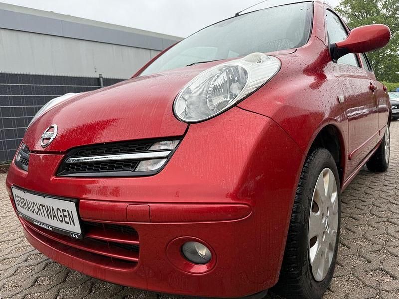 Rot Gebraucht 2006 Nissan Micra Acenta Kleinwagen | 1.399 € (Superpreis) - Bild 1/4