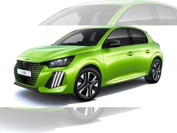 Neu Peugeot e-208 Allure 100 kW (136 PS) 2025 Gelb (agueda gelb metallic) Kleinwagen