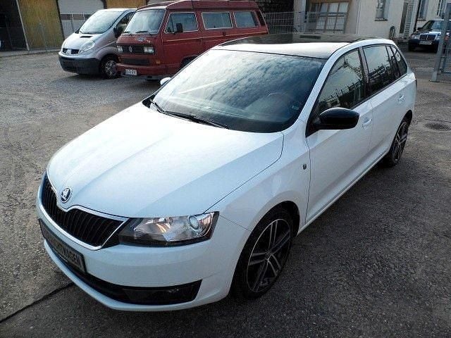 Gebraucht Skoda Rapid Style 86 PS (63 kW) 2015 Weiß Kleinwagen