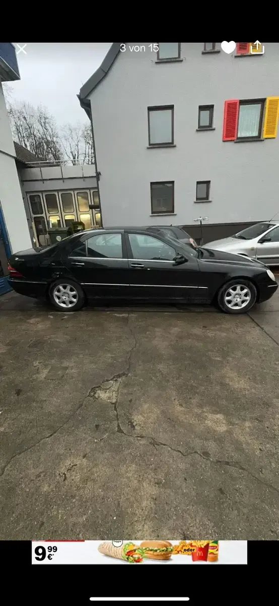 Gebraucht Mercedes S320 224 PS (164 kW) 2000 Schwarz Limousine